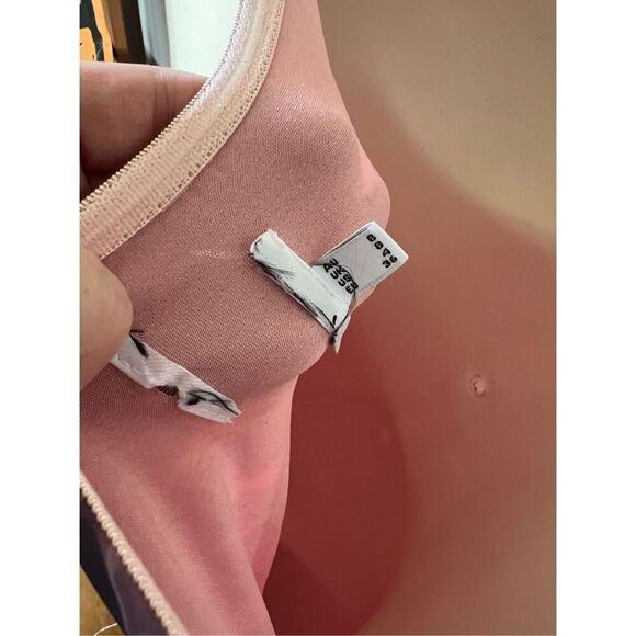 Princess Polly Pink/Purple Strapless Floral Fringe Trim Bodycon Mini Dress Size - Picture 5 of 8